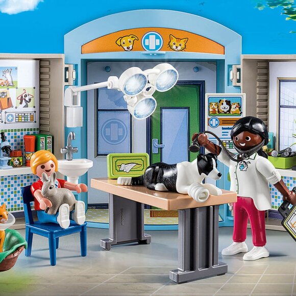 Playmobil City Life Vet Clinic Play Box 70309 Pickup/Delivery - Picture 6 of 7